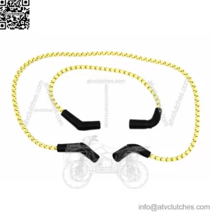 Yellow & Black Cloth Spark Plug Ignition Wire Set 2009-2016 Harley Touring (For: Harley-Davidson)