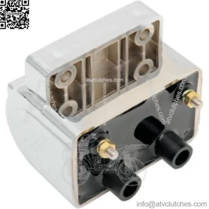 Drag Specialties Chrome 12 Volt 5 OHM Dual Fire Coil Harley Softail Touring XL (For: Harley-Davidson)