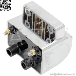 Drag Specialties Chrome Dual-Fire 3 Ohms 12v Ignition Coil 1970-06 Harley (For: Harley-Davidson)