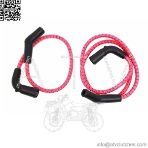 Sumax Red & Black Cloth Spark Plug Ignition Wire Set 2009-2016 Harley Touring (For: Harley-Davidson)