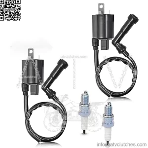 Ignition Coil Pack R+L & spark plug + Cap For Yamaha Virago 700 750 1000 1100 XV700 XV750 XV1000 XV1100 1984-1999