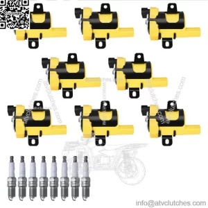 Heavy Duty Ignition Coil & NGK Platinum Spark Plug for Chevrolet Tahoe V8 UF262 (For: More than one vehicle)