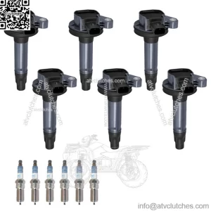 6 Ignition Coil & Motorcraft Spark Plug For Ford Mustang Explorer Lincoln UF553 (For: Ford F-150)