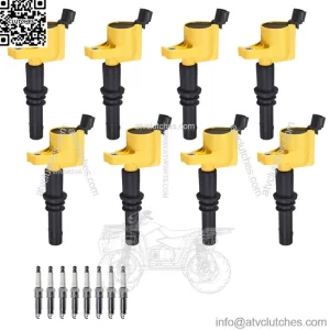 Heavy Duty Ignition Coil & Motorcraft Platinum Spark Plug For Ford F150 FD508 (For: Ford F-150)