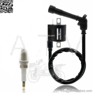 Ignition Coil Spark Plug Yamaha 660R YFM660R Grizzly 660 Rhino 660 4x4 (For: Yamaha 660R)
