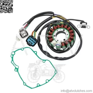 Stator & Left Crankcase Gasket for Honda TRX450ER 2006 2007 2008 2009 12 13 14 (For: Honda)