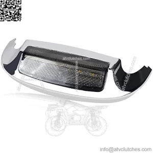 Front Led Fender Light Smoked Fender Tip Running Light Compatible with Harley Electra Glide Ultra Limited - White