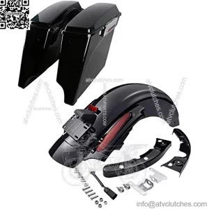 5" Stretched Hard Saddle Bags Rear Fender Fit For Harley Touring Road King Electra Glide Street Glide Road Glide Ultra 2009-2013,1 1/4" Gloss Black 10" Meathook Bar Ape Hangers Handlebars Compatible With 1996-2023 Harley-Davidson Bagger Electra & Street Glide With Or Without ABS & Heated Grips,Black 5" Stretched Saddlebags 6X9 Speaker Lid Fits For Harley Touring Models CVO Road Glide Road King Street Glide Electra Glide Ultra Classic 1994-2013,1157 Front Rear LED Turn Signals 3 1/4 inch Flat Smoked Lens Covers Brake Running Light Compatible with Harley Road King Electra Glide Touring,Exhaust Gasket for Harley, Made of Graphite and Steel Mesh for 1984-later Most Harley Davidson Bikes, Touring, Sportster, Dyna, Softail, Evo, etc. 1 Pair 2pcs