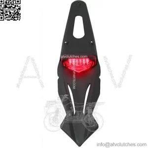 Supermoto Motocross Red Brake Tail Lights LED Rear Fender For Dirt Bike Off-Road