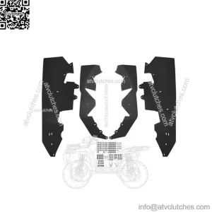 KEMIMOTO Mud Flap Guard Fender Flares for 2019-2022 Honda Talon 1000R 1000X 4