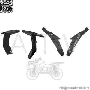 Extended Front + Rear Fender Flares For Polaris XP 1000 / 4 1000 2014-2023