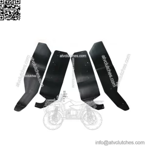 4x UTV Extended Fender Flares Mud Flaps for Can-Am Maverick Max 1000 1000R 13-18