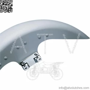 Chrome FLSTF Fat Boy Front Fender To Touring Fork Adapters 14-20 Harley Touring (For: Harley-Davidson)