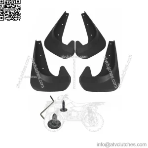 4X Universal Black Car Mud Flaps Splash Guards For Car Auto Accessories Parts (For: More than one vehicle)