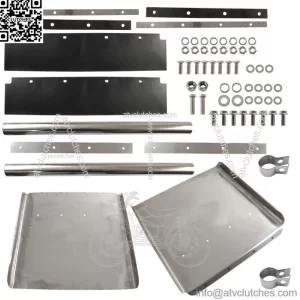 Quarter Fender Set 24" x 24" Stainless Steel Semi Truck