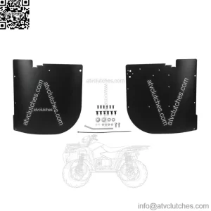 Rear Wheel Inner Liner Mud Guards Fenders For 13-17 Polaris Ranger XP900 XP1000