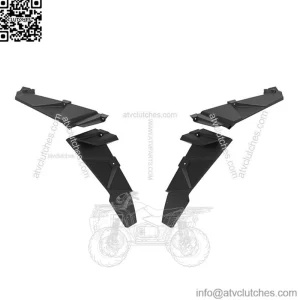 Wide Extended Rear Fender Flares For Polaris RZR XP 1000 / XP 4 1000 2014-2023 (For: Polaris)