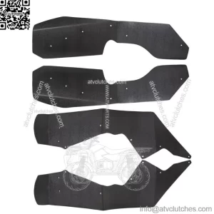 Fender Flares / Extensions Black Plastic For 2009-2014 Polaris RZR 800 (For: Polaris)