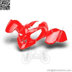 NEW POLARIS PREDATOR 500 FIGHTING RED FRONT FENDER PLASTIC PLASTICS (For: Polaris)