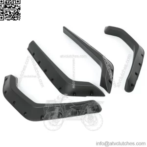 LH+RH 4Pieces Fender Flares For Polaris RZR 800 / 4 800 / 800 S 2008 2009 2010 (For: Polaris)