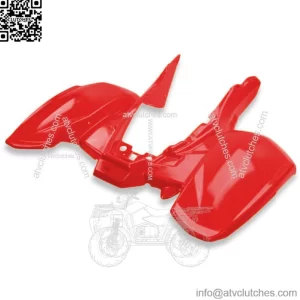 NEW POLARIS PREDATOR 500 FIGHTING RED REAR FENDER PLASTIC PLASTICS (For: Polaris)
