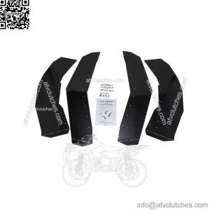 Front&Rear Mud Flaps Fender Guard for 2020-2024 Polaris RZR PRO XP/PRO R/Turbo R (For: Polaris)