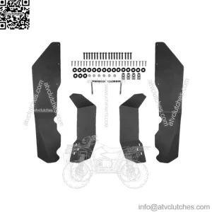 4PCS Extended Fender Flares Mud Guards Flaps for 2014-2023 Polaris RZR XP 1000 (For: Polaris)