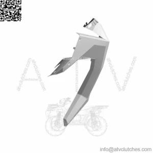 Polaris Flare Fender, Front, Right, Gloss Black, Genuine OEM Part 5455176-070 (For: Polaris)