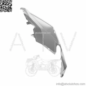 Polaris Fender, Front, Left, Indy Red, Genuine OEM Part 5455882-293, Qty 1