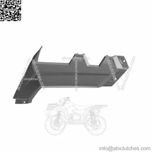 Polaris Left Rear Fender, Velocity Blue, Genuine OEM Part 5450076-689, Qty 1 (For: Polaris)