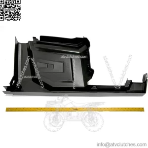 Polaris Ranger Left Hand Center Fender with Rocker, Gloss Black, Genuine OEM Part 5450352-070, Qty 1