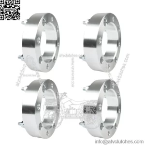 4x137 Wheel Spacer 1.5" 110mm M10x1.25 For 1991-1996 Kawasaki Mule 500 Silver X4