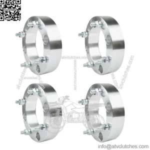 GENRICS Wheel Spacers For Kawasaki Mule 600 4x137 2" 110mm M10x1.25 4Pcs Silver