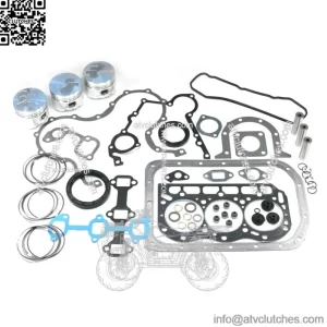 Kawasaki 3010 4010 Mule DIESEL Engine Rebuild Kit w .25 OVERSIZE Pistons & Rings