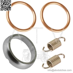 Exhaust Muffler Pipe Gasket and Spring Kit for Polaris Sportsman 1000 XP 2017-19 (For: Polaris)