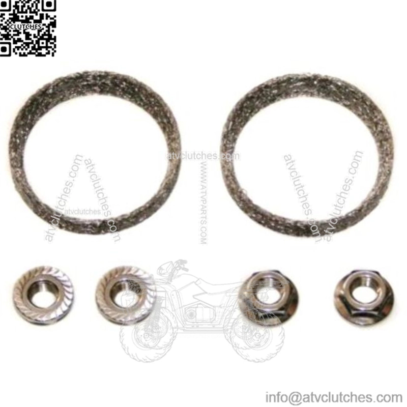 Exhaust Tapered Steel Mesh Style Crush Gaskets Nuts Seals Pair Harley 65324-83 (For: Harley-Davidson)