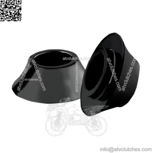 RC Components Black Tapered 25mm Wheel Axle Spacers Harley Touring Bagger 08-19 (For: Harley-Davidson)