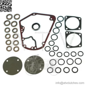 Genuine James Cam Quick Change Gasket Seal Metal Cover Kit Harley 70-92 Big Twin (For: Harley-Davidson)