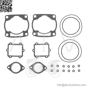 Top end gasket set For Arctic Cat ZR 600, EFI, EFI LE LC/2 600 CC 2000 (For: Arctic Cat)