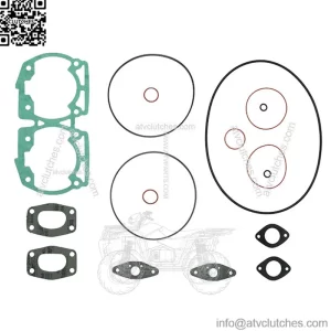 Top end gasket set For Ski-Doo FORMULA Z LC/2 500 CC 1998 (For: Ski-Doo Summit 500)