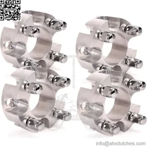 2 Inch Golf Cart Wheel Spacers Adapters for Yamaha EZGO Club Car - 4 Pack,Silver