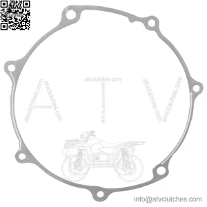 Outer Clutch Cover Gasket for Yamaha YFZ450R YFZ450Rse 2009-2020