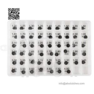 Adjustable Valve Shim Kit 9.48mm O.D. 1.20mm-4.00mm Thick for Suzuki LT-Z400 QuadSport Z 2003-2012 LT-R450 QuadRacer 2006-2011 (52pcs)