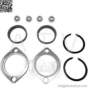 Exhaust Flange Gasket Seal Install Kit for Harley-Davidson Big Twin Sportster 883 1200 XL883 XL1200 48 72 1984-2022