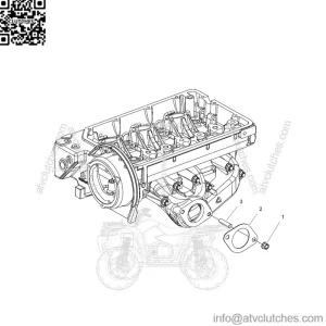 Polaris Gasket, Genuine OEM Part 3040083, Qty 1