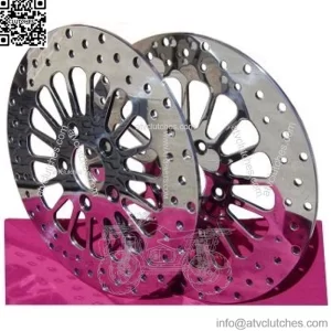SPOKE FRONT BRAKE ROTOR PAIR PARTS FOR HARLEY BAGGER TOURING