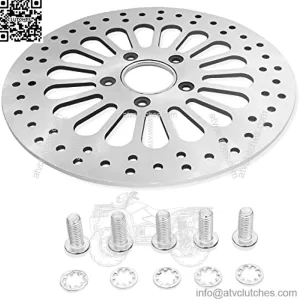 Motorcycle Front Brake Rotor 11.5inch Stainless Steel And 5MM Thickness Great Performance Superior Heat Dissipation Brake part For Harley Davidson Touring Models fits 2008 Above (Front)