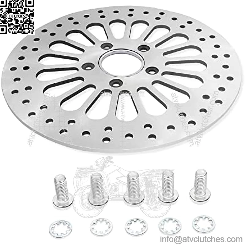 Motorcycle Front Brake Rotor 11.5inch Stainless Steel And 5MM Thickness Great Performance Superior Heat Dissipation Brake part For Harley Davidson Touring Models fits 2008 Above (Front)