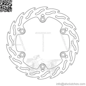 Honda ADV 350 ABS 2022-2023 Motorrad Masters Flame Front Brake Disc