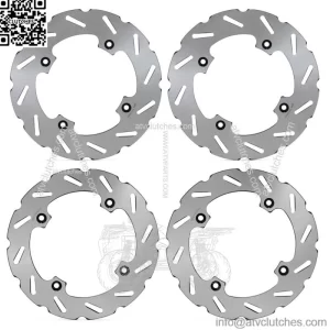 4 Front Rear Brake Disc Rotors for Can-Am Maverick X3 MAX Turbo R & RR 2017-2023